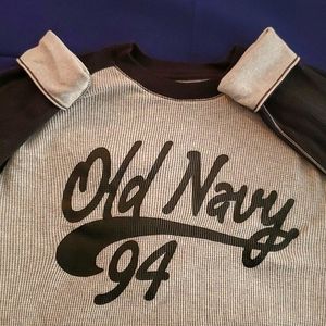 🥨2 for$20 Old Navy Mens Waffle Knit Thermal Long Sleeve Shirt Large